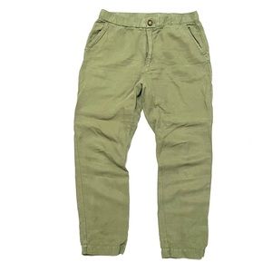 Alex Mill Sz Medium pants linen blend army green trousers